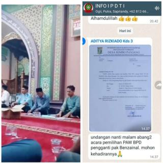Pemilihan Anggota BPD di Rimbo Panjang Penuh Kecurangan,Pemuda Dan Tokoh Masyarakat