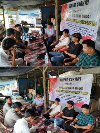 Jumat Curhat Polsek Tebing Tinggi Bersama Masyarakat Dengan Tajuk Komunikasi Polisi Dan Masyarakat S