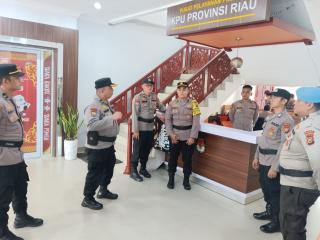 Satgas Preemtif Binmas Sambangi KPU Provinsi Riau