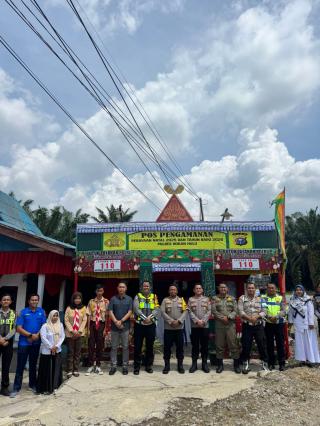 Wakapolres Rohul Cek Kesiapan Pos Pam Operasi Lilin Lancang Kuning 2025 di Tandun