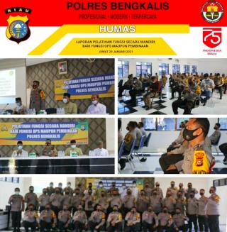 Personel Bhabinkamtibmas Polres Bengkalis Ikuti Peningkatan Kemampuan Keagamaan