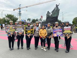 17 Hari Jelang Pencoblosan Pilkada Riau 2024, TIM CS Ditlantas Polda Riau Ajak Masyarakat Riau Tidak