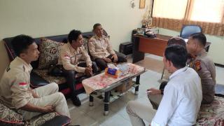 Kapolsek Kuantan Tengah Silaturahmi Dengan Panwascam Kuantan Tengah