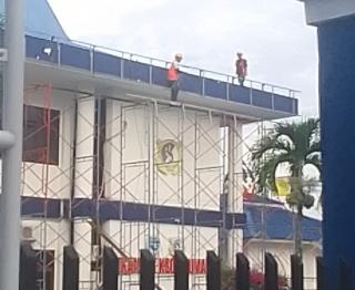 Diduga abaikan kelesamatan Pekerja Kantor KSOP K3 Tanpa Mengunakan No Body Harness