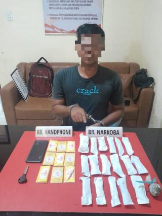 Satnarkoba Polres Kampar Tangkap Pelaku Narkoba di Desa Ganting