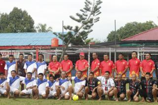 TENDANGAN PERTAMA KALAPAS, PERTANDA TURNAMEN MINI SOCCER HARI KEMENKUMHAM RESMI DIBUKA