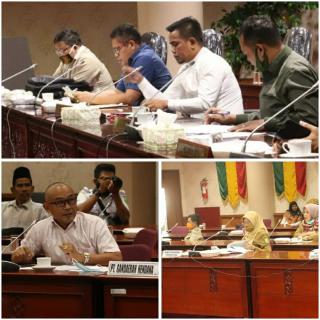 PEKANBARU,Komisi II DPRD Riau menggadakan Rapat Dengar Pendapat(RDP)Senin(27/07/2020)