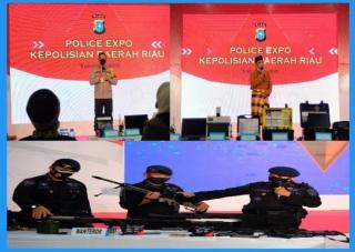 Gelar Police Expo,Menampilkan Peralatan Canggih di Miliki Polda Riau