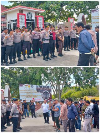 Aksi Damai di Depan Kantor Kejaksaan Negeri Dumai