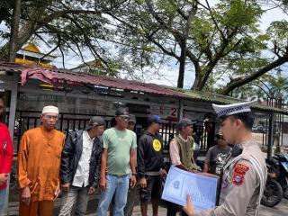 Satlantas Polres Inhil Laksanakan Dikmas Kampanye Keselamatan kepada Masyarakat