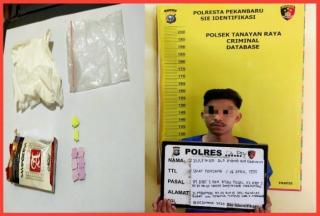 Polisi Sergap Pengedar Ekstasi Jalan Kuantan Raya Saat Akan Bertransaksi