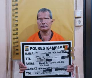 Polres Kampar Tangkap Pelaku KDRT, Diduga Karena Sakit Hati