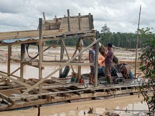 Polsek Benai Lakukan Operasi Penertiban PETI di Desa Gunung Kesiangan
