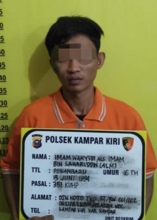 2 Pekan Kabur Usai Menganiaya Orang,Pelaku Akhirnya Diringkus Polsek Kampar Kiri