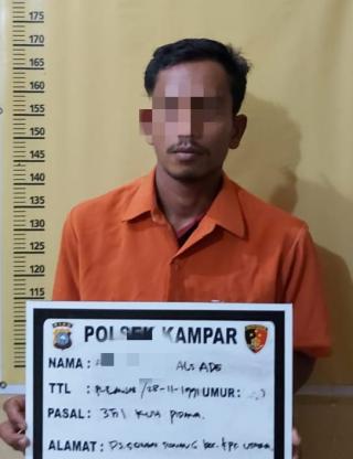 Aniaya Seorang Wanita Tetangganya, Warga Sei Tonang Kampar Utara ini Ditangkap Polisi