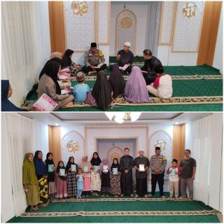 Polsek Tapung Tancap Gas Hidupkan Magrib Mengaji Gratis Jemput