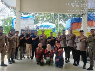 Pergeseran Kotak Suara Hasil Pleno PPK Dari 3 Kecamatan Dikawal Ketat Personel Polresta Pekanbaru