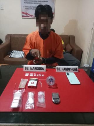Tim Ojoloyo Satnarkoba Polres Kampar Berhasil Bekuk Pengedar Sabu di Kasikan