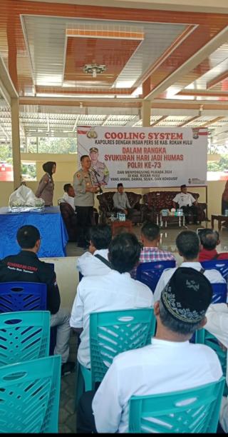 Kapolres Rohul dan Insan Pers Rayakan HUT Humas Polri ke-73 di Rambah Samo