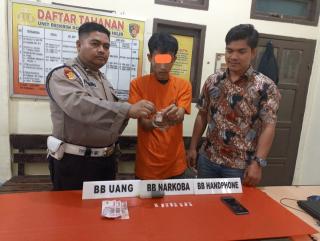 Dalam Tabung Kabel USB, IPDA Jones  Amankan 3,68 Gram Narkotika Jenis Sabu.