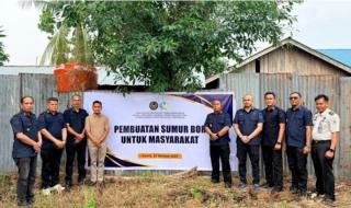 Lapas Kelas IIA Bengkalis Bangun Sumur Bor untuk Kebutuhan Air Bersih Masyarakat Desa Sengoro