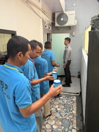 Lapas Kelas IIA Bengkalis Gelar Tes Urine bagi Pegawai dan Warga Binaan