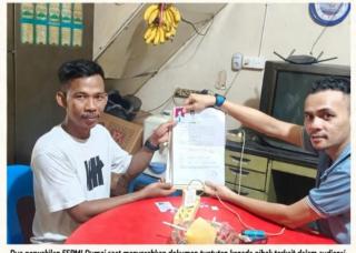 Konsulat Cabang Federasi Serikat Pekerja Metal Indonesia (KC FSPMI) Kota Dumai meminta kejelasan  pe