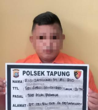 Pelaku Penipuan Berhasil Diamankan Korbannya dan Diserahkan ke Polsek Tapung