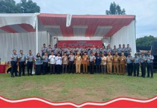 Bupati Rohul & Wabup Menghadiri Syukuran Kementerian Hukum RI Ke 78 Di Lapas Kelas IIB Pasir Pengrai