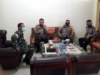 Kapolresta Pekanbaru Ucapkan HUT TNI Ke-75 Dengan Kunjungi ke Kodim 0301 Pekanbaru dan POM TNI