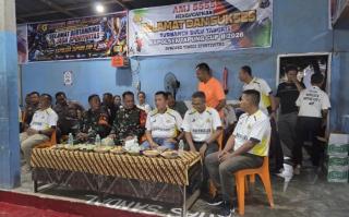 Kapolsek Tapung Buka Turnamen Badminton Cup II 32 Tim Meriahkan Hut Bhayangkara Ke80, Target Cari Pe