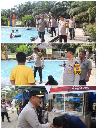 Kapolres Rokan Hulu Fokus Pantau Keamanan Objek Wisata. ini Pesan Yang Disampaikannya.
