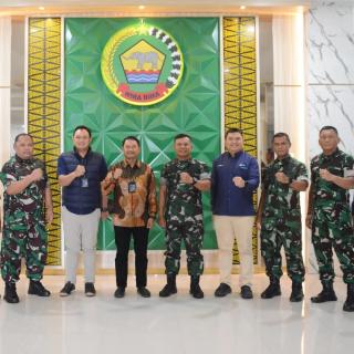 Danrem 031/Wira Bima Terima Silaturahmi  Team PLN  dan Rombongan.