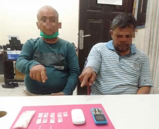 Lagi Resnarkoba Polres Kampar Tangkap 2 Tersangka dengan 9 Paket Shabu di Desa Sei Pinang