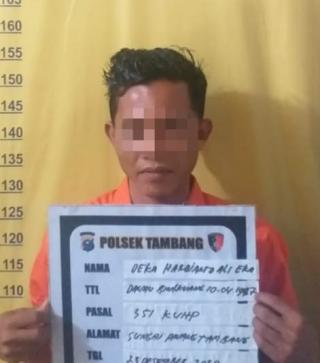 Unit Reskrim Polsek Tambang Tangkap Pelaku Penganiayaan