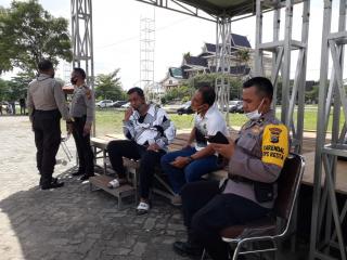 Persiapan Giat Bakar Jagung,Kapolresta tinjau lokasi MTQ pekanbaru