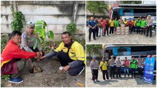 Polres Pelalawan Gelar Perpanjangan SIM Gratis, Bansos dan Program Green Policing Bersama Komunitas 