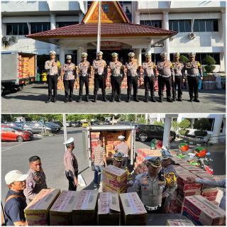 Ditlantas Polda Riau Gelar Apel Operasi Zebra & Salurkan Bantuan untuk Korban Bencana di Sumbar