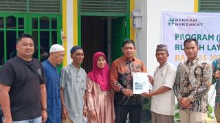 Zaran Terima Rumah Layak Berkat Program RLH Baznas Propinsi Riau