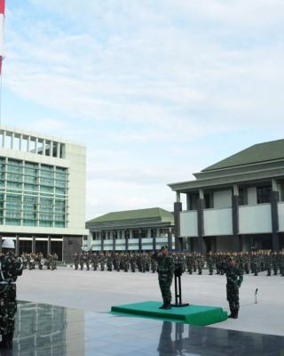 Kasrem 031/WB Pimpin Upacara Bendera 17an Bulan Oktober 2024