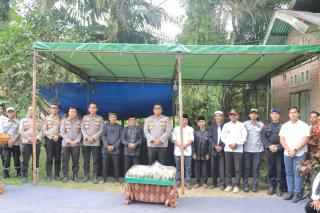 Doa Bersama Pembangunan Jembatan, Kapolres Kampar Satukan Masyarakat Lubuk Agung!