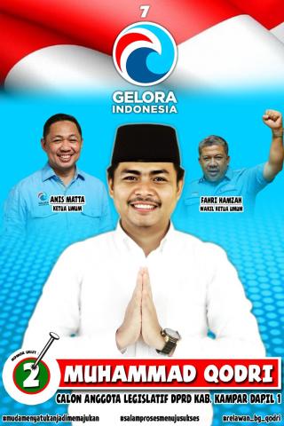 Muhammad Qodri Anak Tukang Sate Keliling Caleg Dapil Kampar I Bantu Perbaiki Jalan