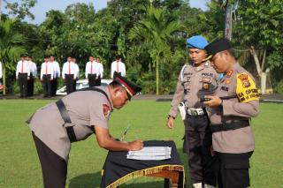 Polres Kuansing Gelar Serah Terima Jabatan Kapolsek Pangean