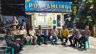 Polres Kampar Gelar Sambang Pos Kamling,Wakapolres: Cintai Alam,Jaga Harkamtibmas Jelang Akhir Tahun