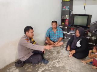 Bripka L Silaban, Ajak Warga Desa Kota Aman Untuk Menghindari Berita Hoax Menjelang Pemilu