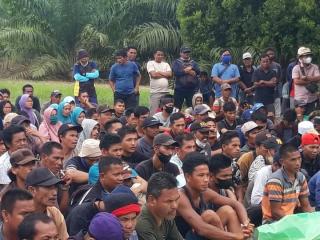 Masyarakat Ring Satu PT. Bukit Kausar Menuntut Penyelesaian Pembangunan Kebun Masyarakat