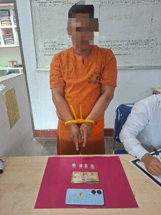 Polsek Kampar Tangkap Residivis Pelaku Narkoba di Desa Pengawasan, 4 Paket Sabu-sabu Diamankan