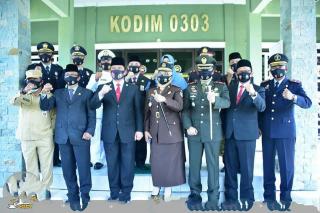 Ketua DPRD Bengkalis ikuti Apel HUT TNI Ke-75 Secara Virtual