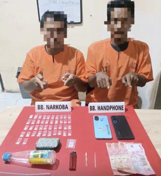 Polsek Tapung Berhasil Ungkap Peredaran Narkoba 2 Tersangka Diamankan, 42 Paket Sabu Disita