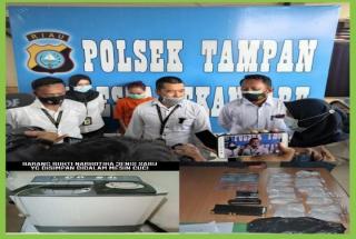 Miliki Sabu 811,38 gram, IRT Cantik Pengedar Sabu Ditangkap Buser Polsek Tampan